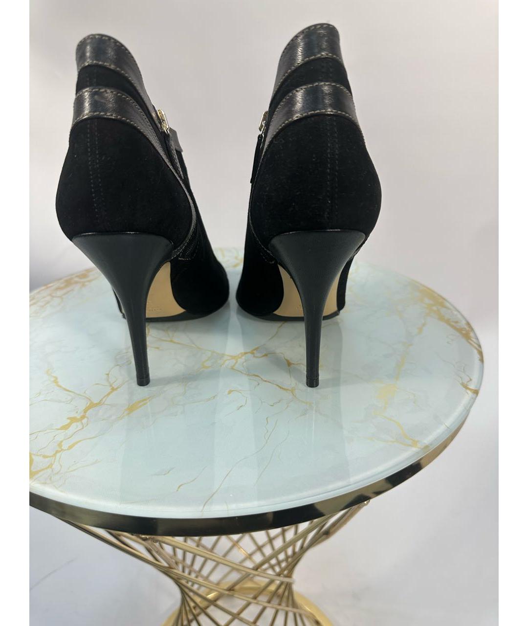 GUCCI Черные замшевые ботильоны, фото 4