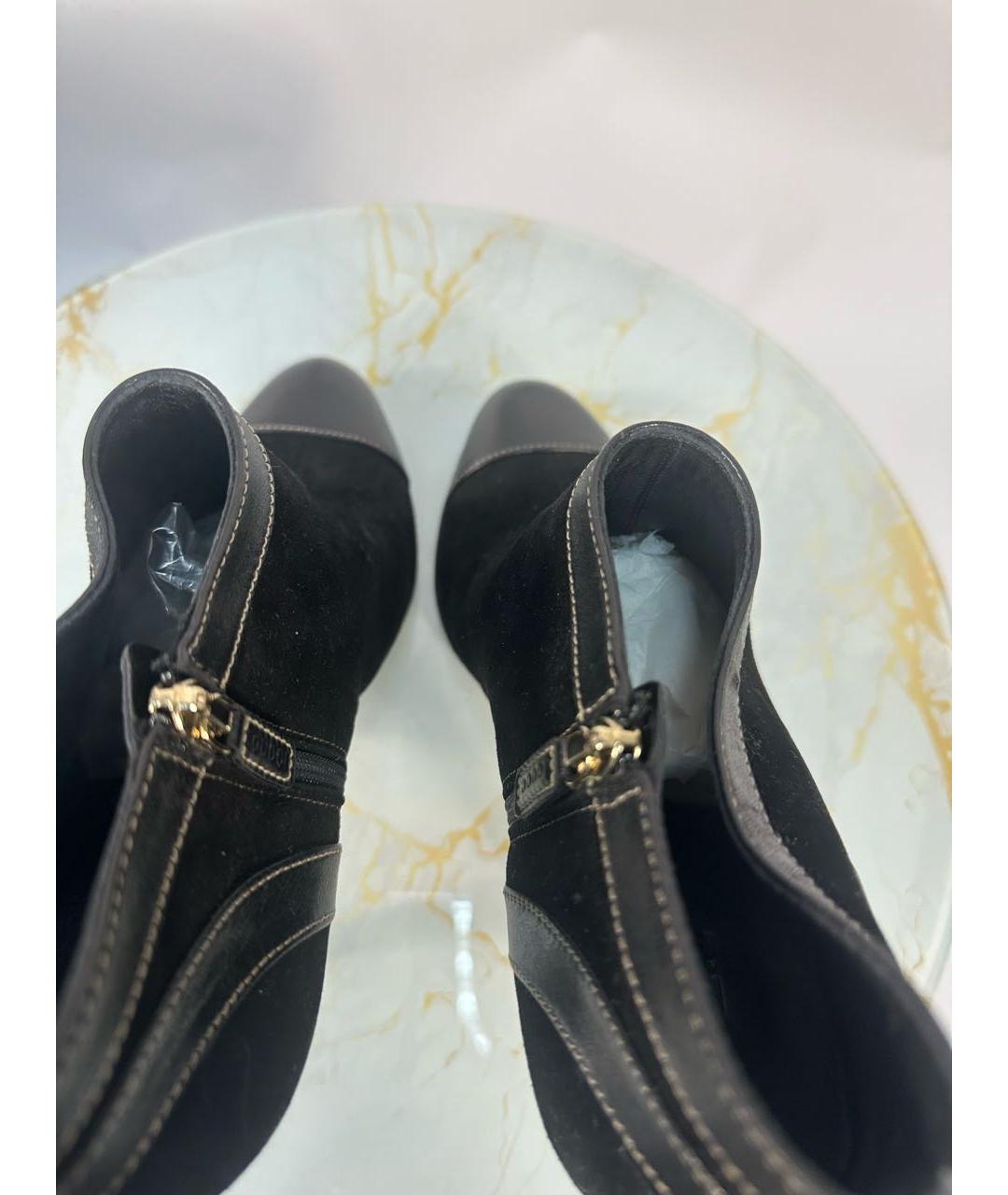 GUCCI Черные замшевые ботильоны, фото 3