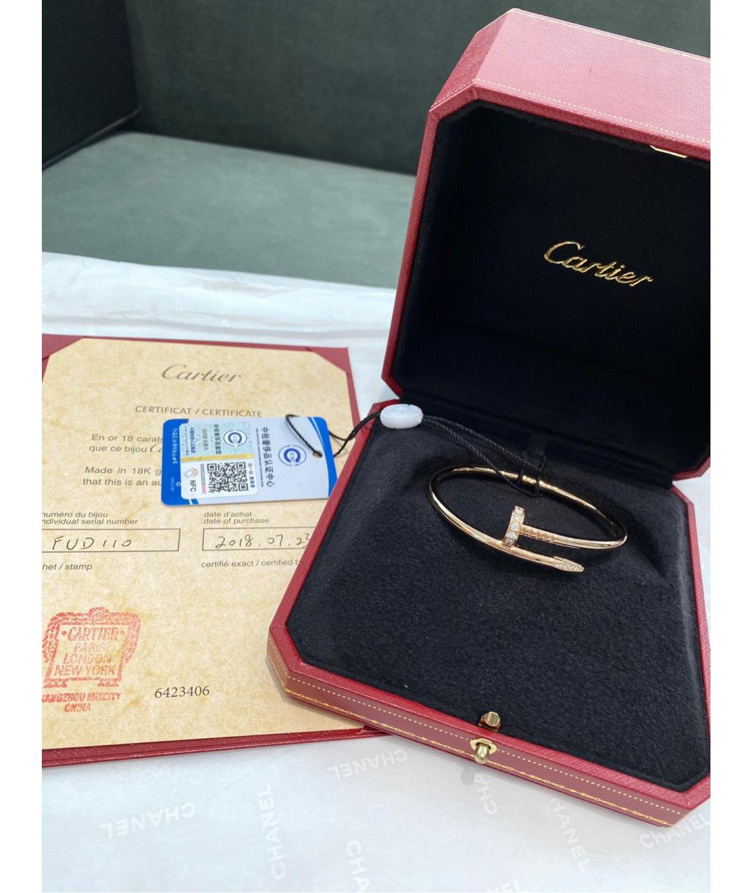 CARTIER Золотой браслет из розового золота, фото 2