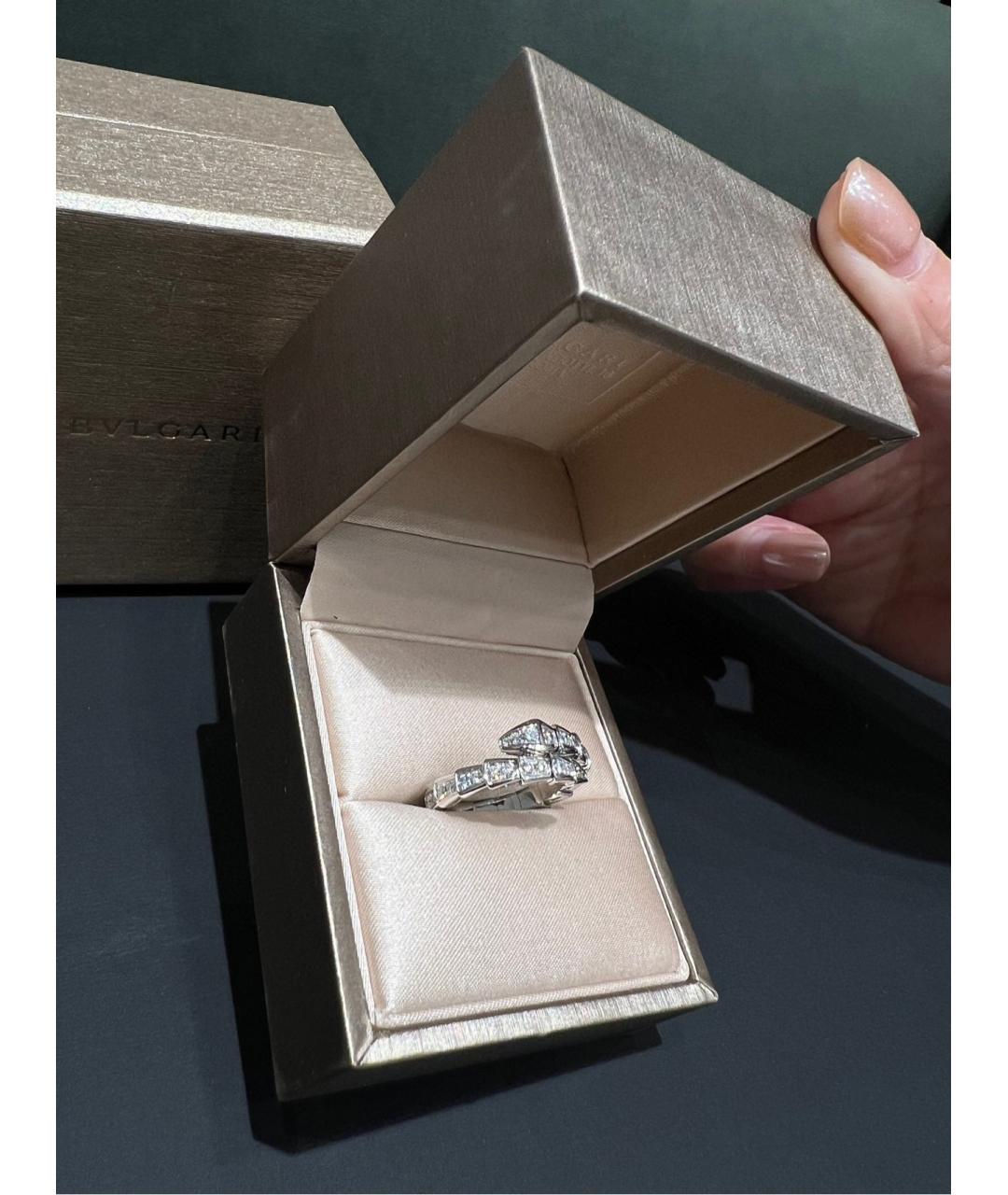 BVLGARI Серебряное кольцо из белого золота, фото 5