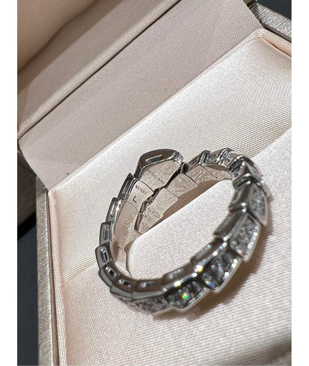 BVLGARI Серебряное кольцо из белого золота, фото 7