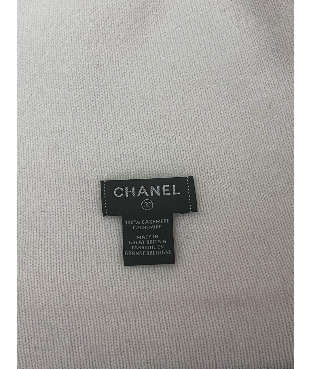 CHANEL Белая кашемировая шапка, фото 3