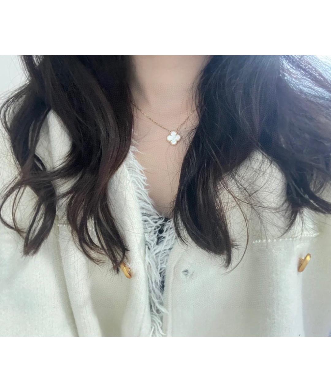 VAN CLEEF & ARPELS Белое колье из желтого золота, фото 5