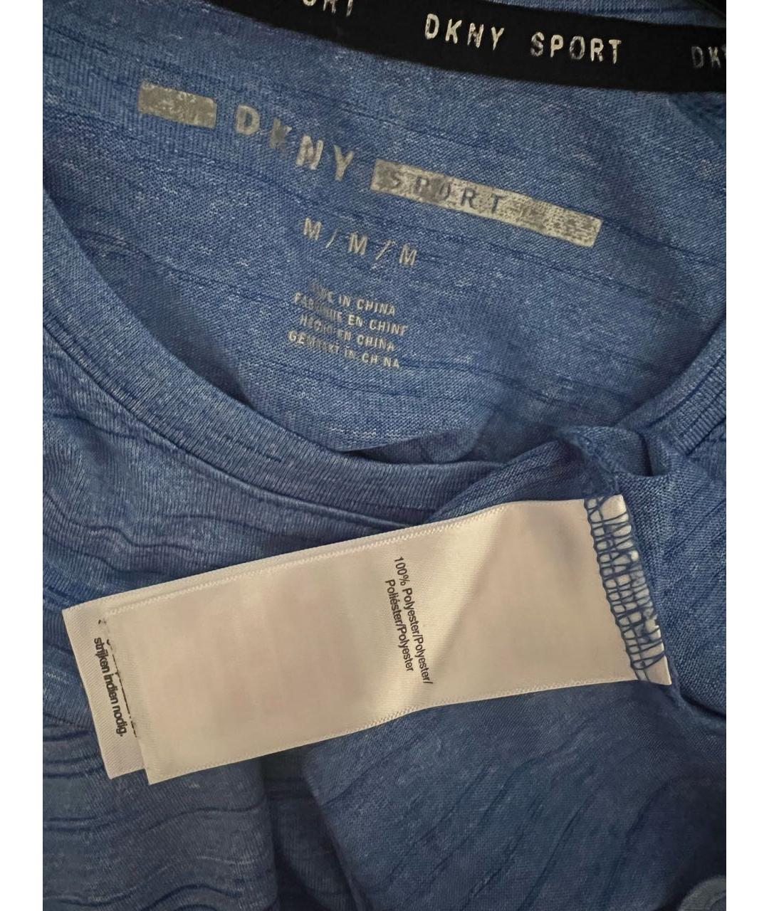 DKNY Голубая футболка, фото 3
