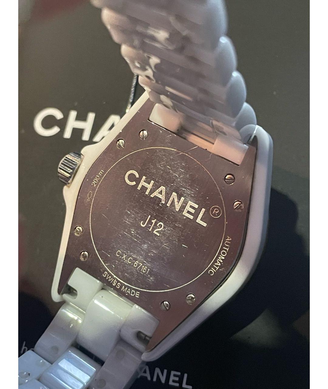 CHANEL Белые керамические часы, фото 2