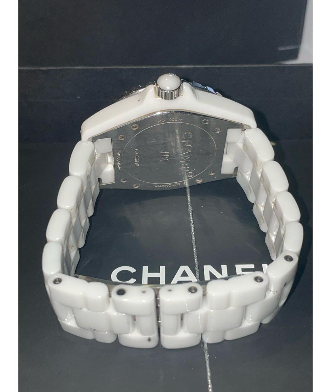 CHANEL Белые керамические часы, фото 3