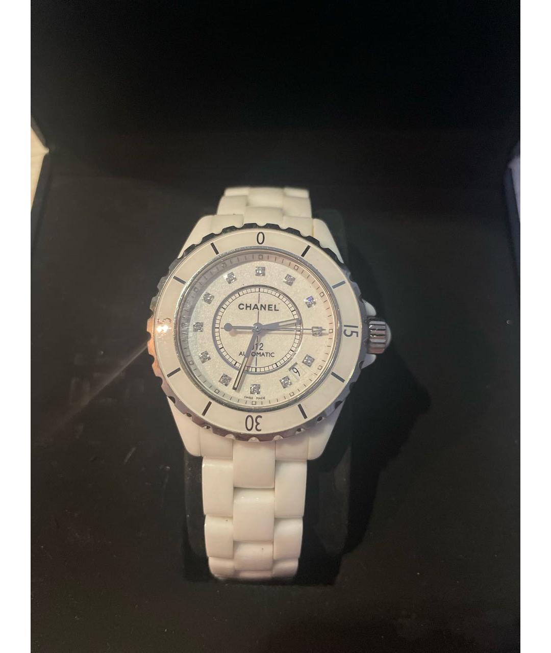 CHANEL Белые керамические часы, фото 5