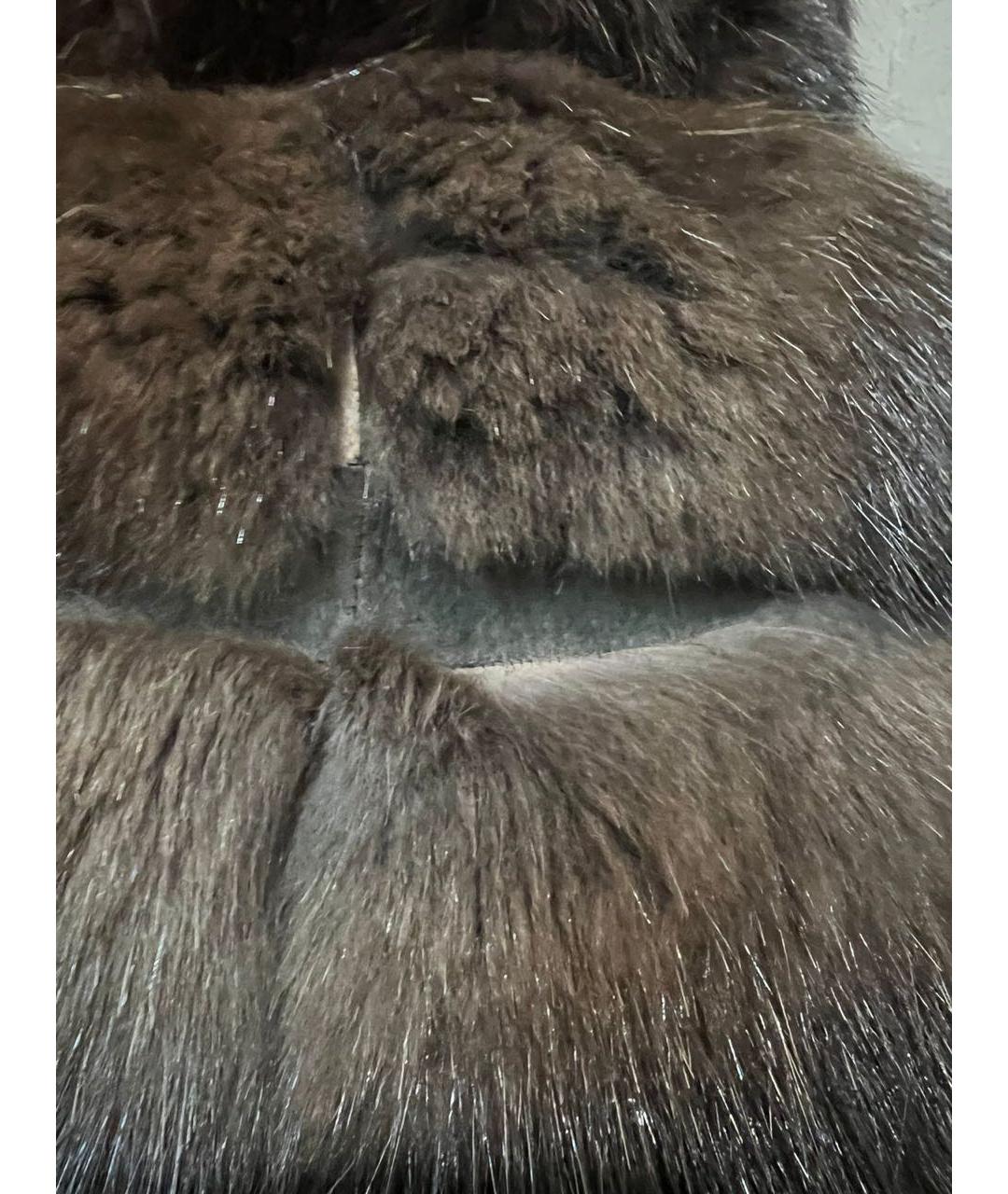 SOBOL Коричневая меховая шуба, фото 5
