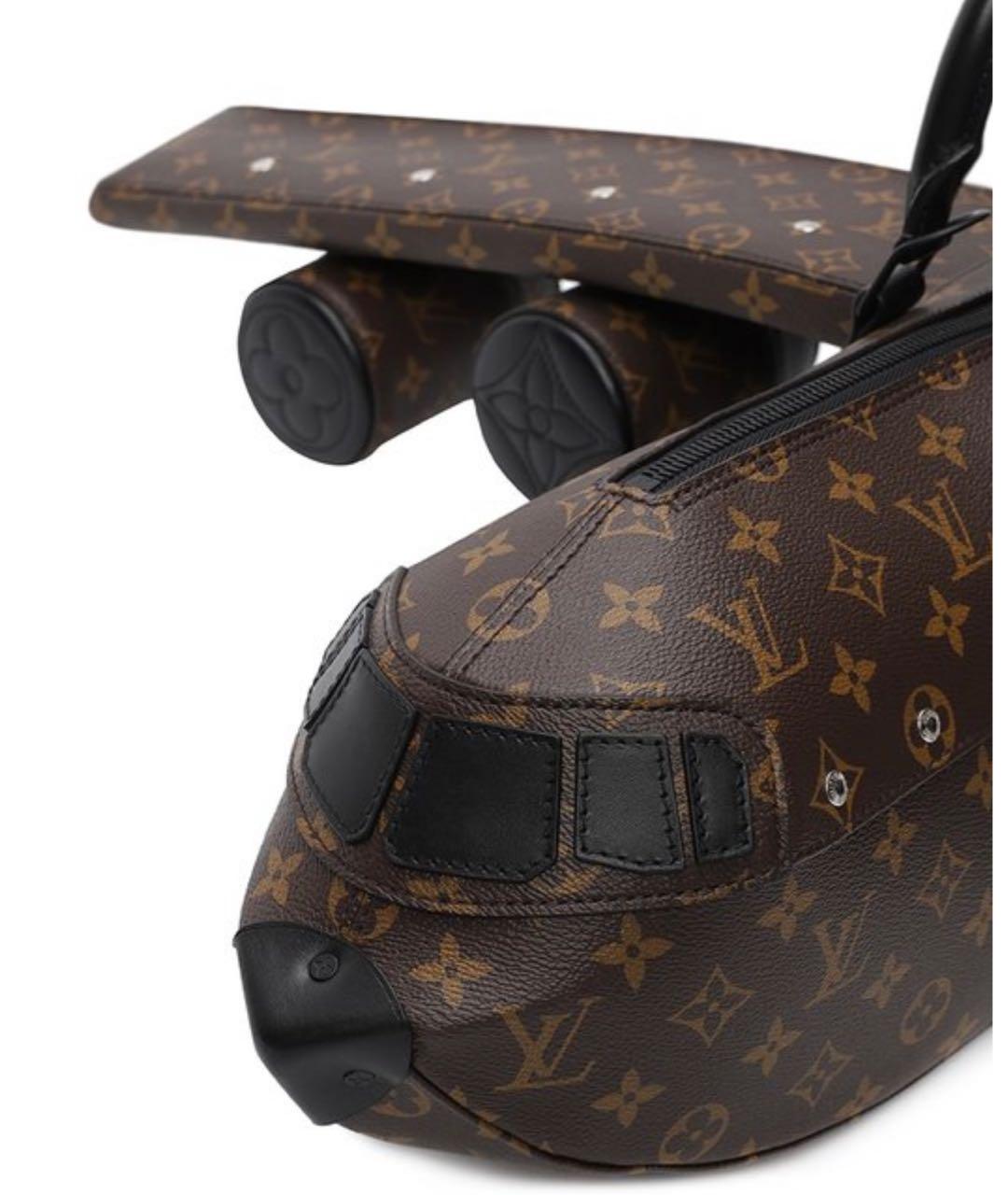 LOUIS VUITTON Коричневая сумка тоут из искусственной кожи, фото 2