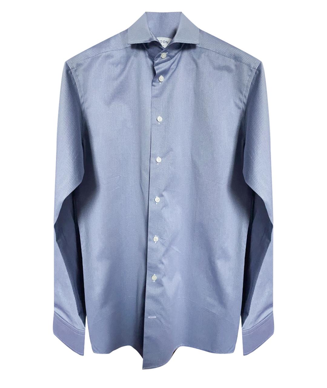 ETON Синяя хлопковая кэжуал рубашка, фото 1