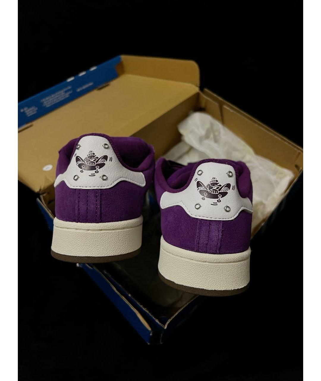 ADIDAS Фиолетовые замшевые кеды, фото 4