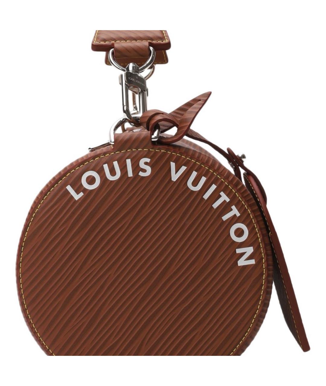 LOUIS VUITTON PRE-OWNED Коричневая кожаная сумка на плечо, фото 3