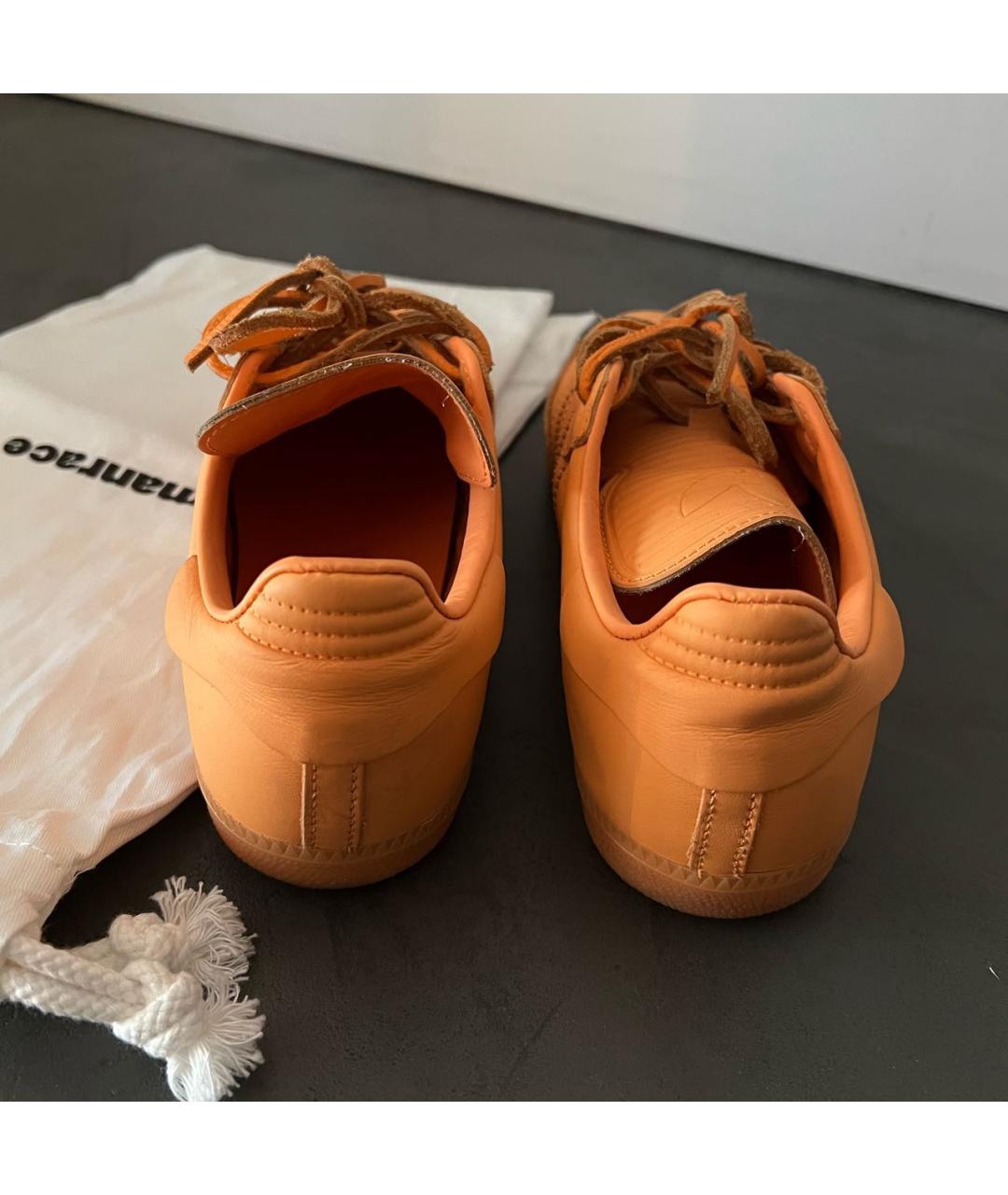 ADIDAS Оранжевое кожаные кеды, фото 6