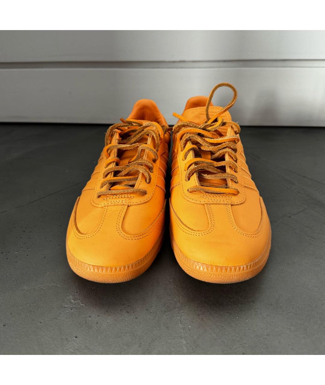 ADIDAS Оранжевое кожаные кеды, фото 8
