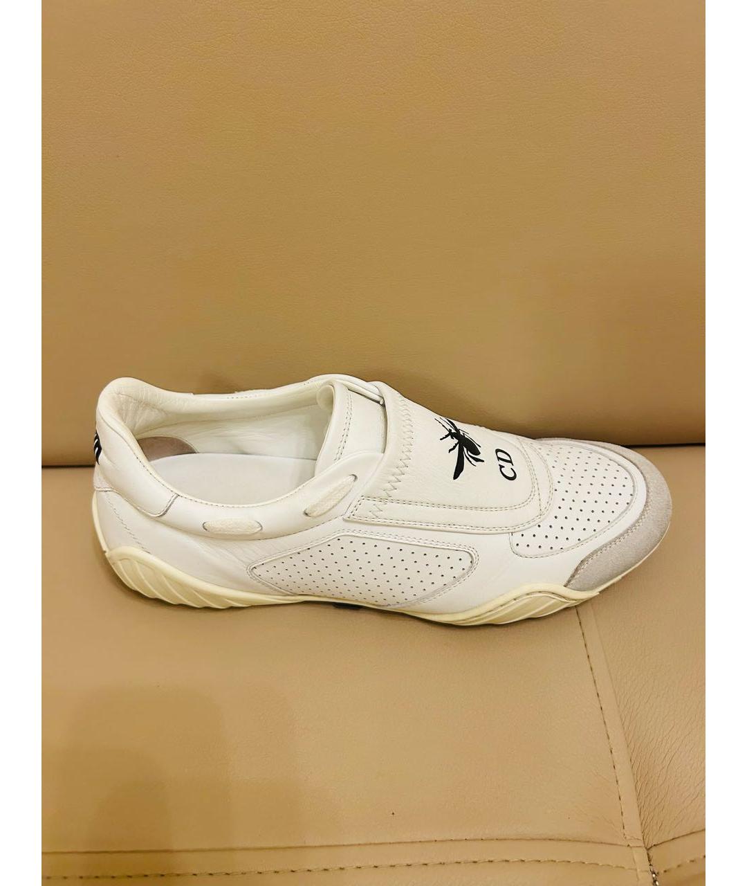 CHRISTIAN DIOR PRE-OWNED Белые кожаные кроссовки, фото 2