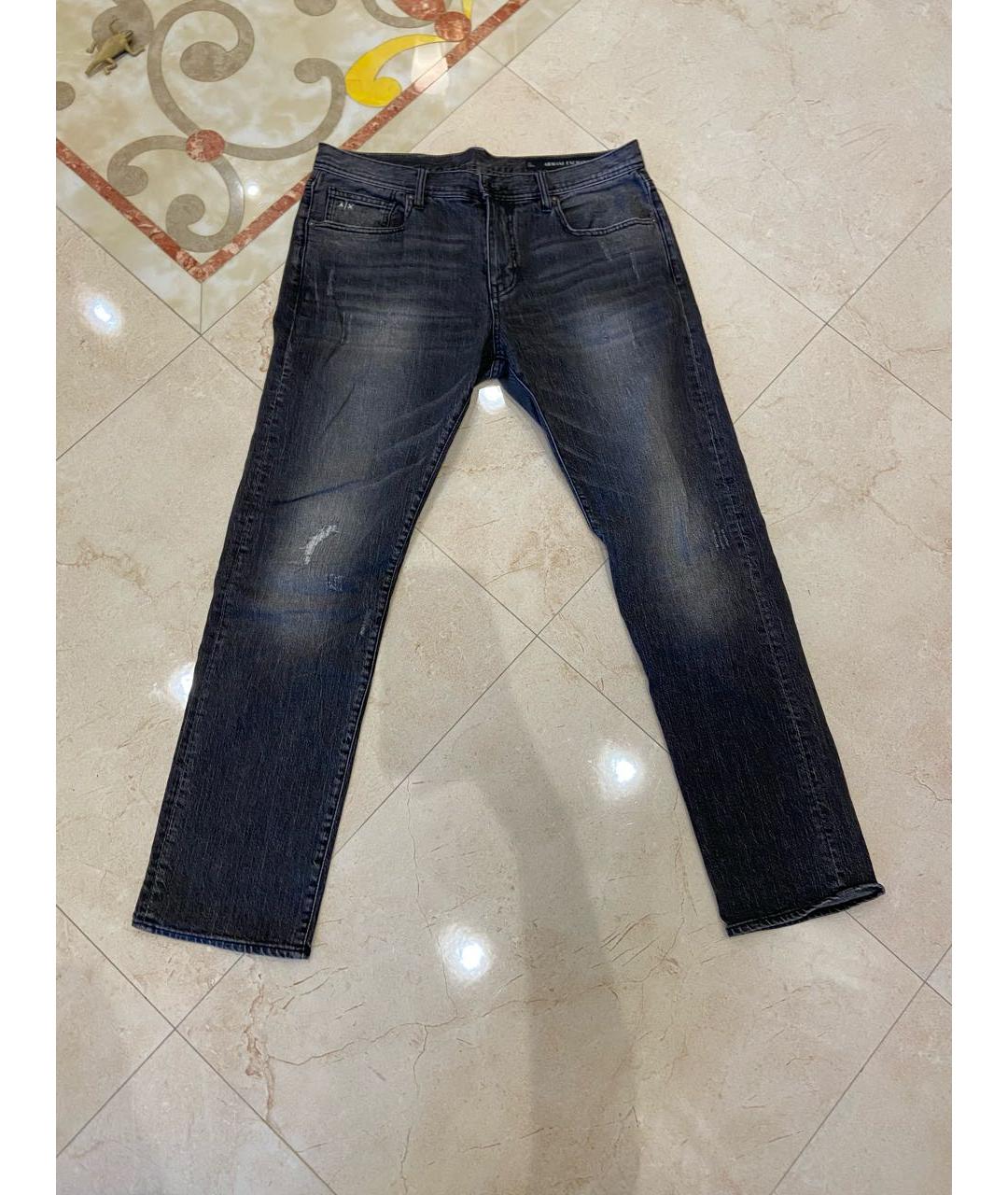 ARMANI EXCHANGE Антрацитовые прямые джинсы, фото 8