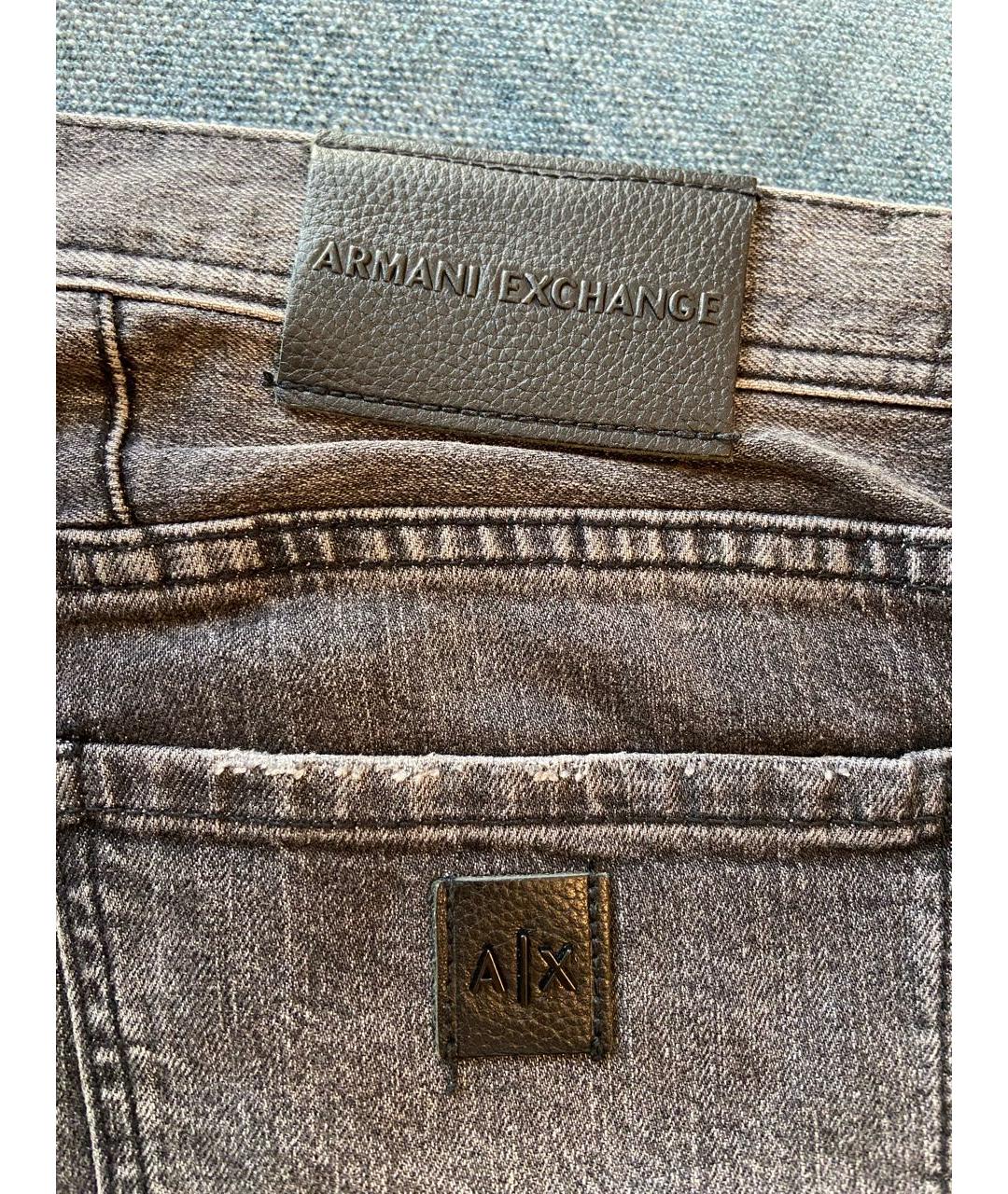 ARMANI EXCHANGE Антрацитовые прямые джинсы, фото 3
