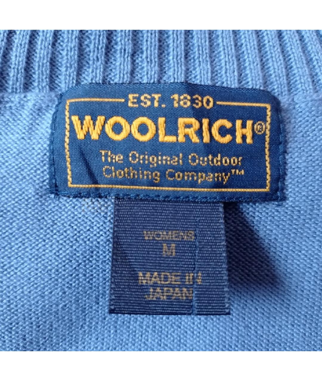 WOOLRICH Голубая хлопковая водолазка, фото 5