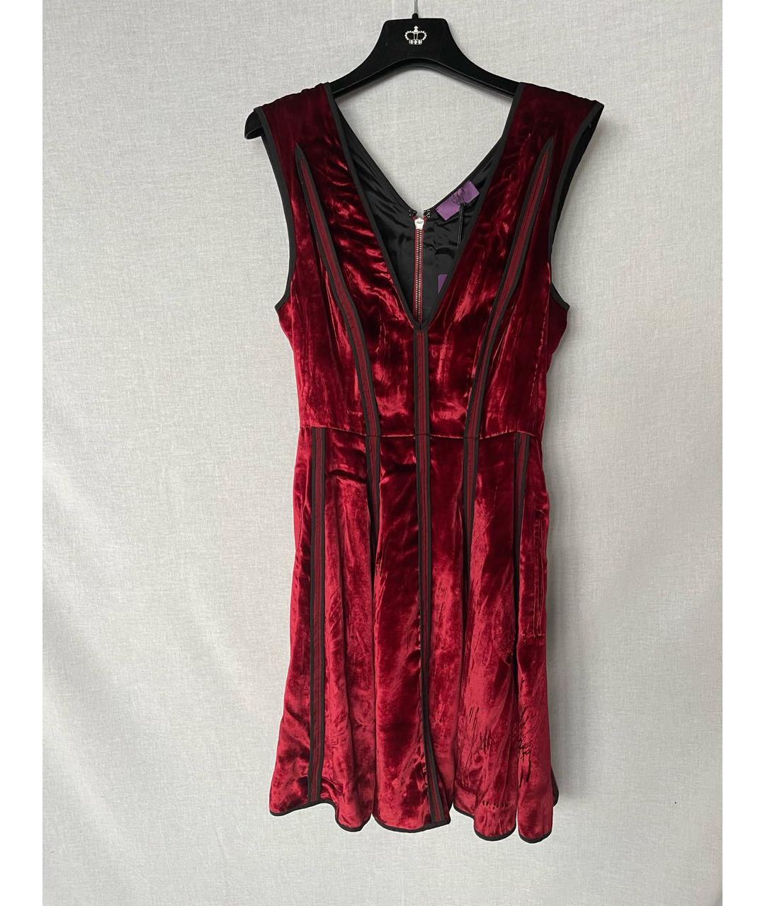 IRFE Бордовое бархатное вечернее платье, фото 7