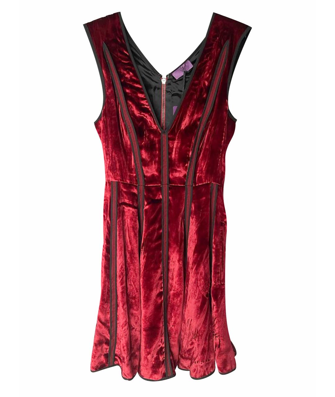 IRFE Бордовое бархатное вечернее платье, фото 1