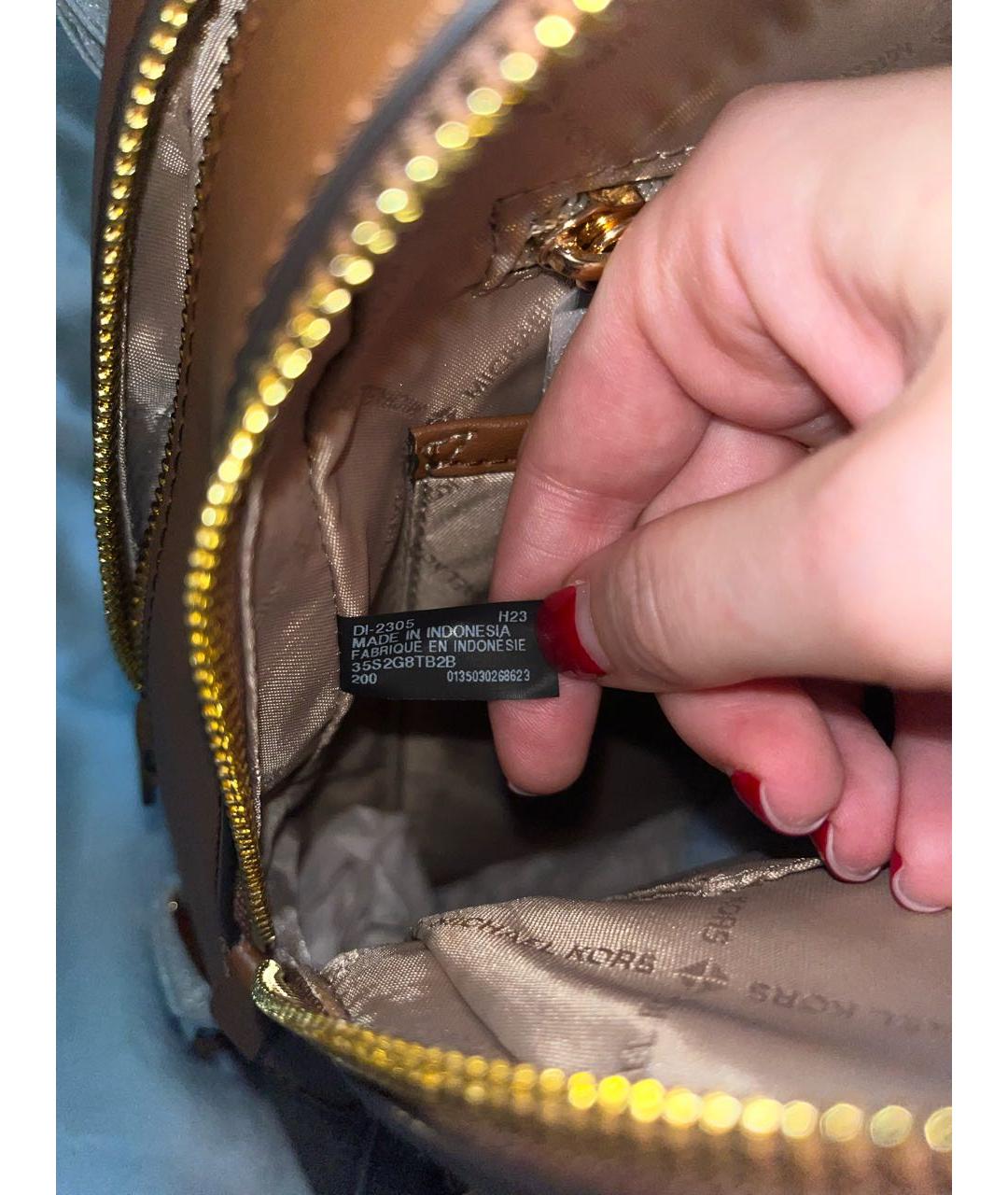 MICHAEL MICHAEL KORS Коричневый рюкзак, фото 6