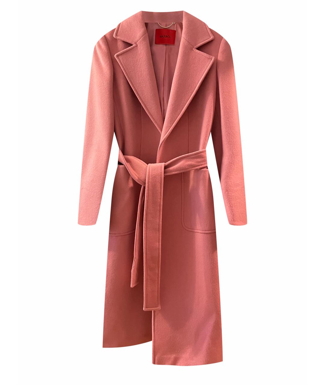 MAX&CO Розовое шерстяное пальто, фото 1