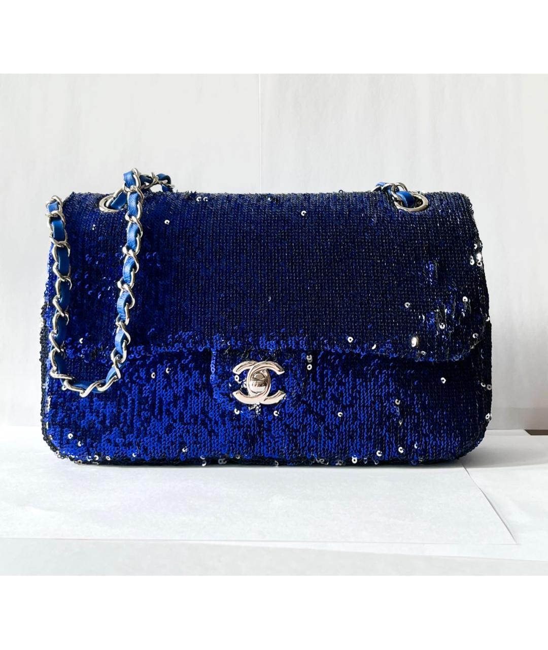 CHANEL Синяя сумка через плечо, фото 9