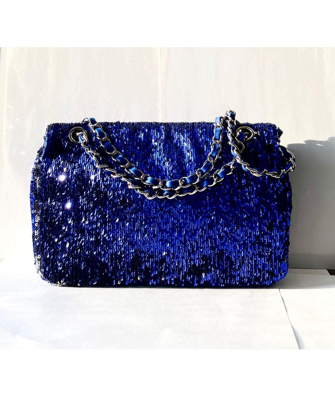 CHANEL Синяя сумка через плечо, фото 3