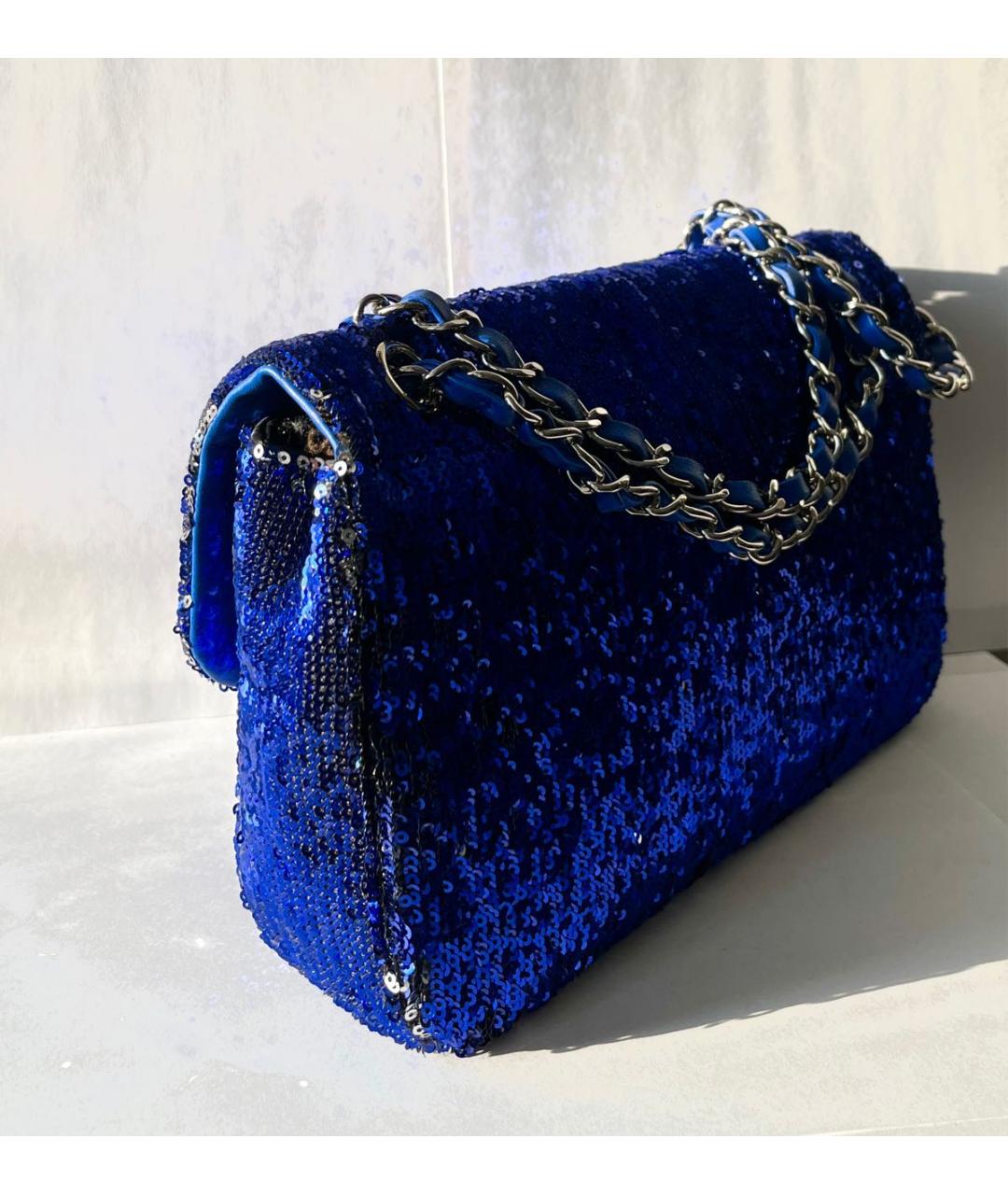 CHANEL Синяя сумка через плечо, фото 6