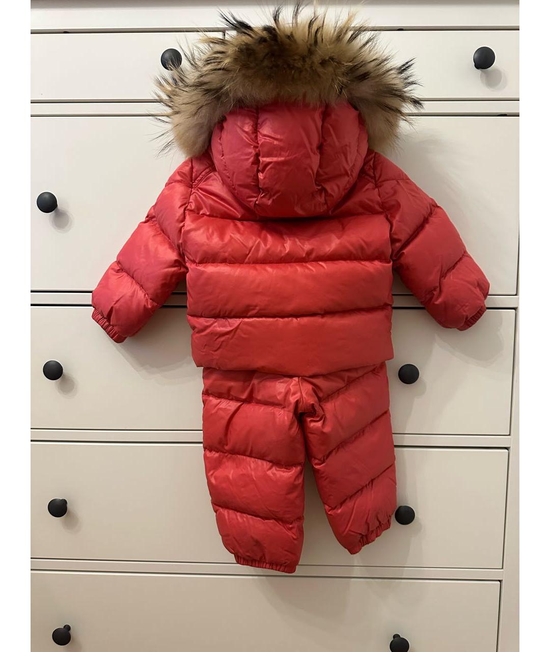 MONCLER KIDS Розовый комбинезон, фото 3