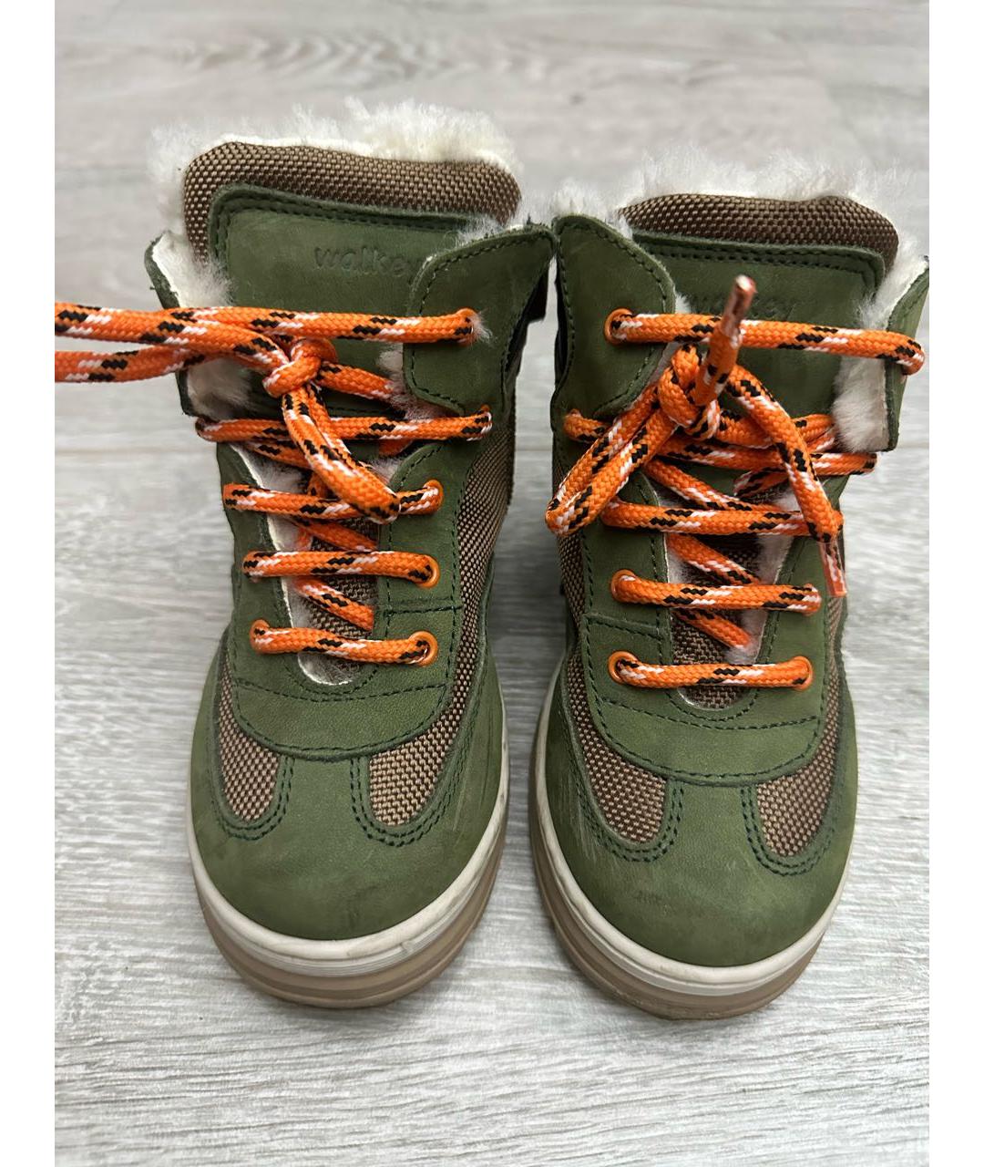 WALKEY Зеленые кожаные ботинки, фото 2