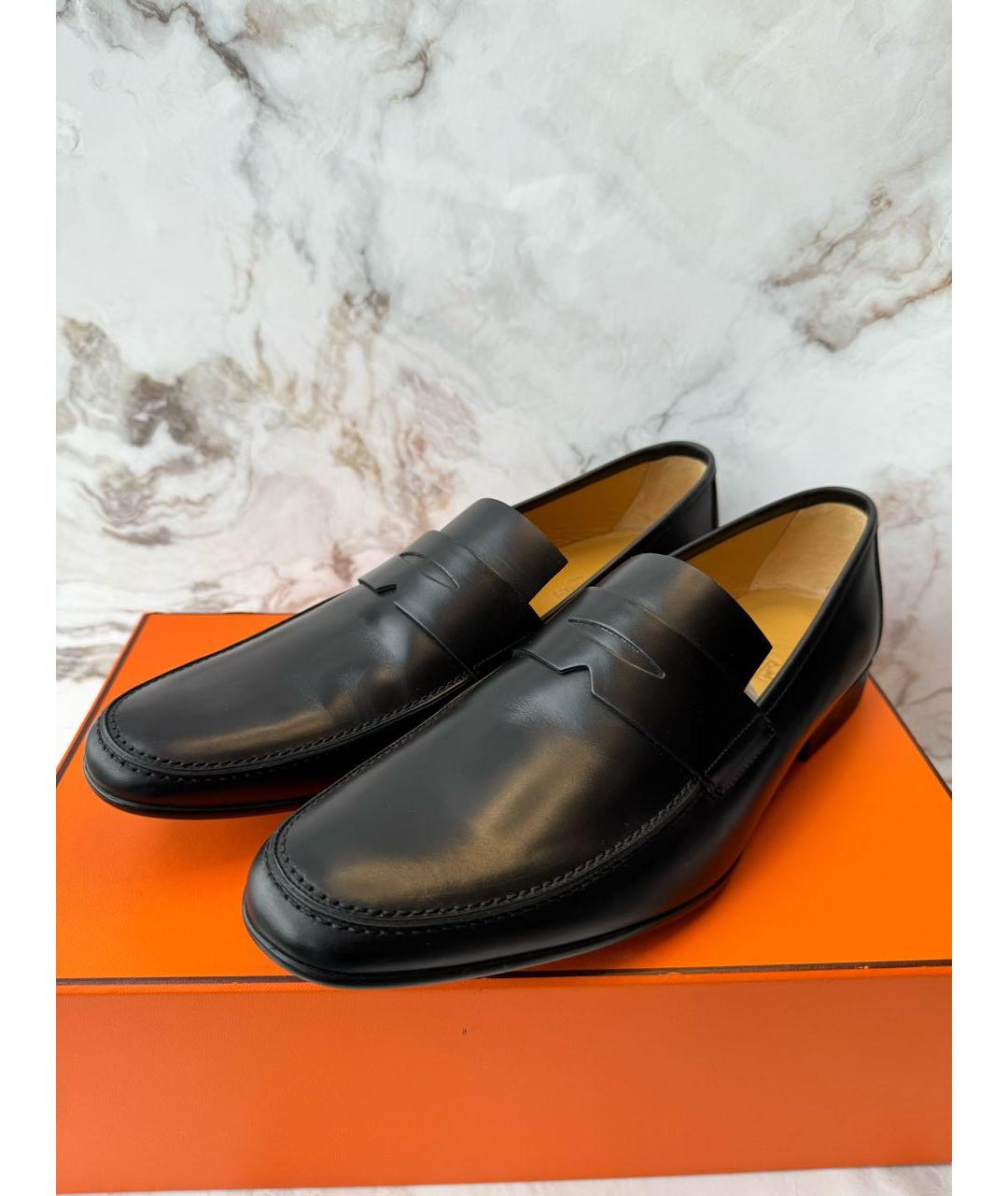 HERMES PRE-OWNED Черные кожаные высокие ботинки, фото 6