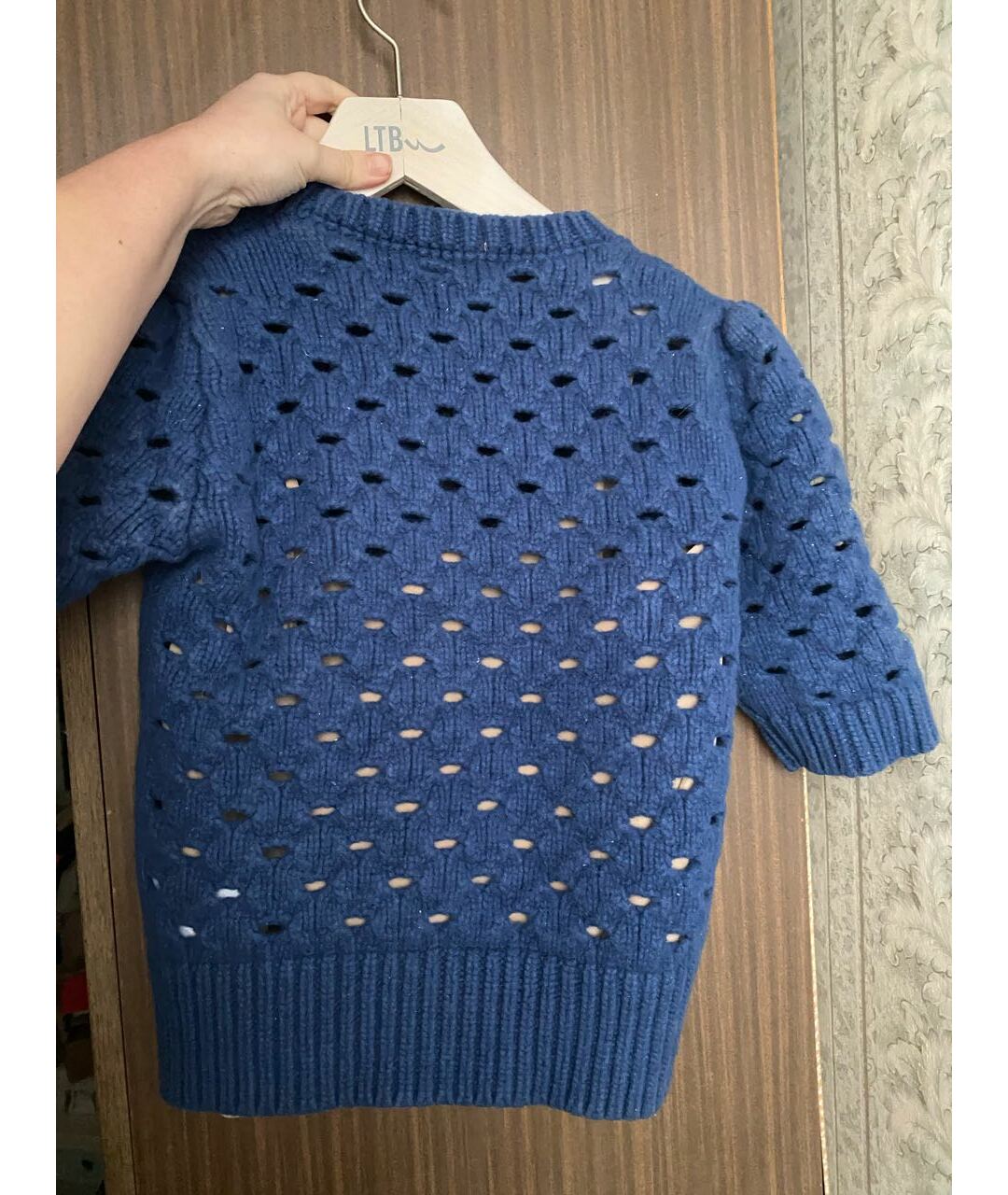 RED VALENTINO Синий полиэстеровый джемпер / свитер, фото 3