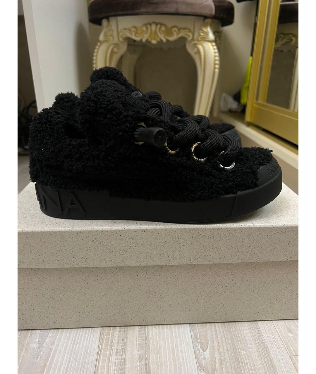 DOLCE&GABBANA Черные кроссовки, фото 8