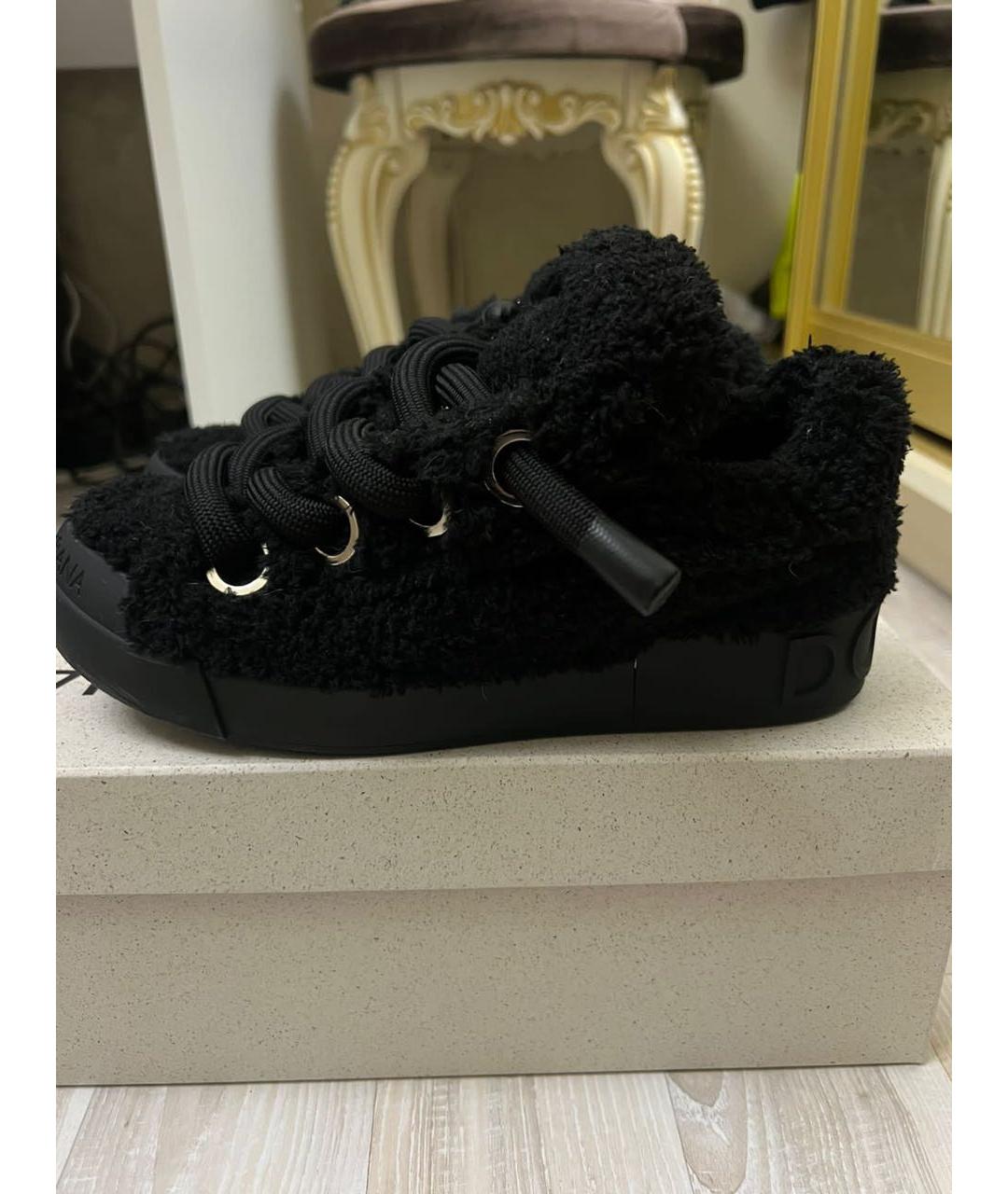 DOLCE&GABBANA Черные кроссовки, фото 7