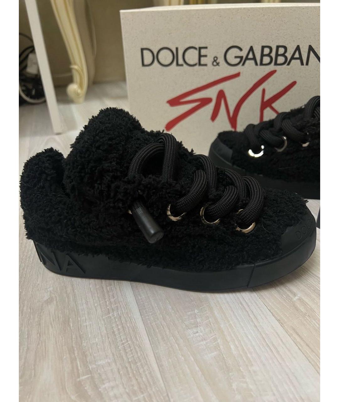 DOLCE&GABBANA Черные кроссовки, фото 6