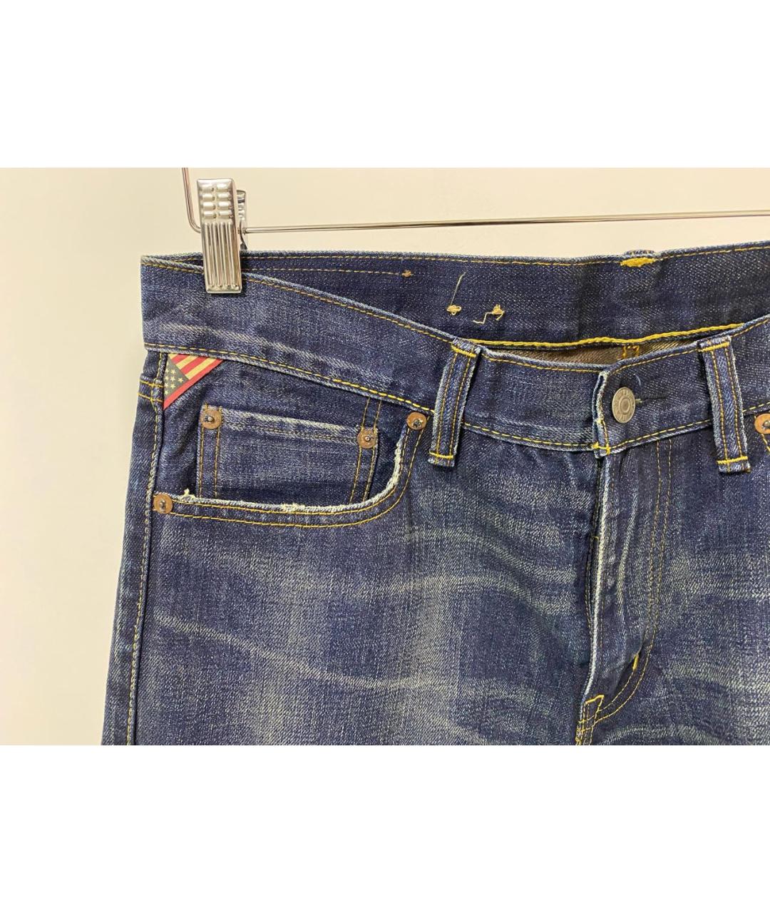 RALPH LAUREN DENIM & SUPPLY Синие прямые джинсы, фото 3