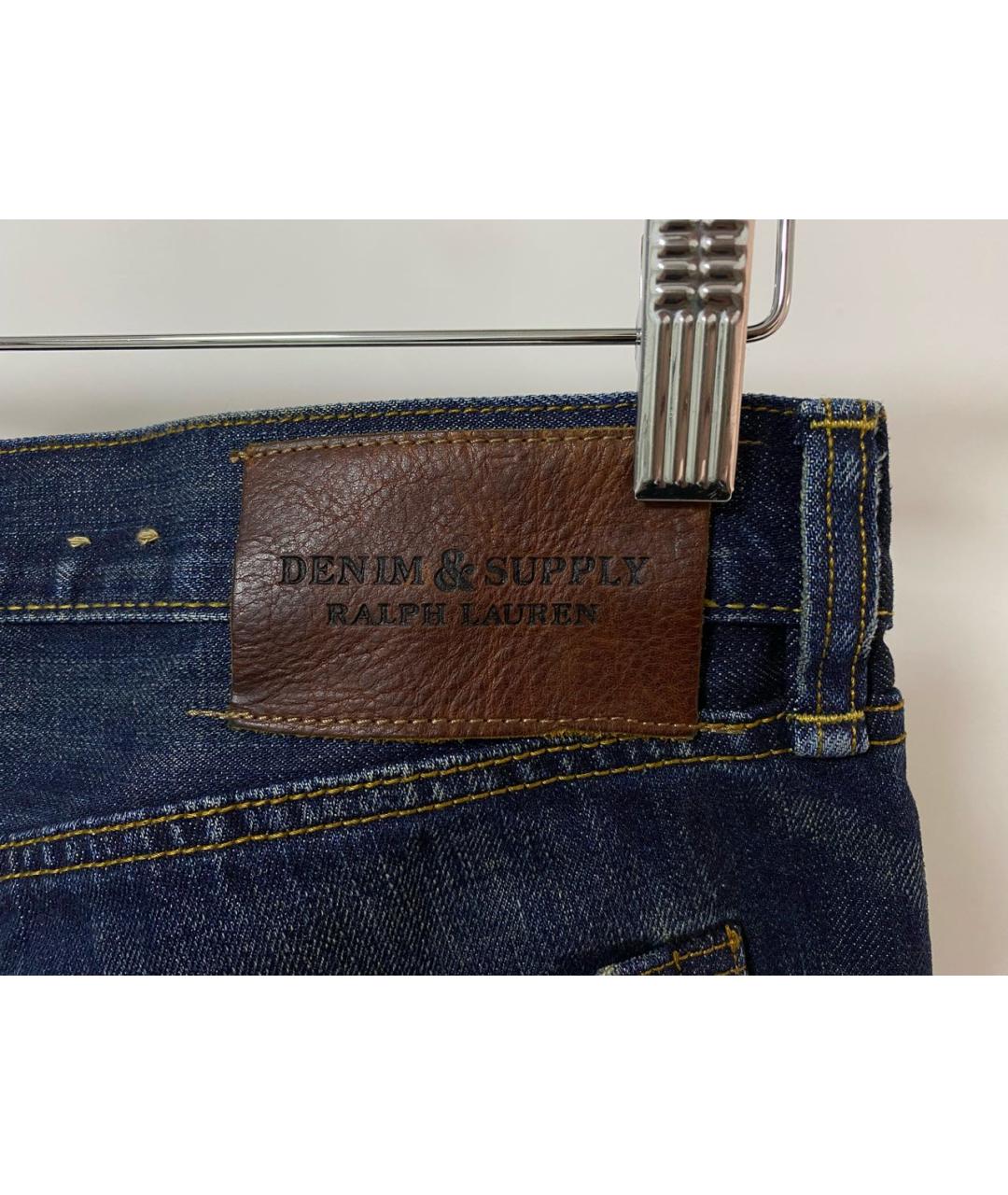 RALPH LAUREN DENIM & SUPPLY Синие прямые джинсы, фото 4