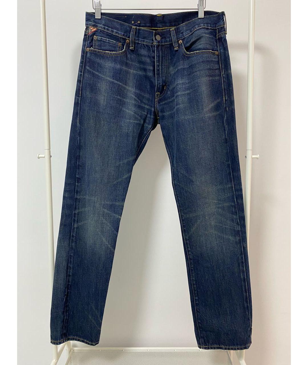 RALPH LAUREN DENIM & SUPPLY Синие прямые джинсы, фото 8