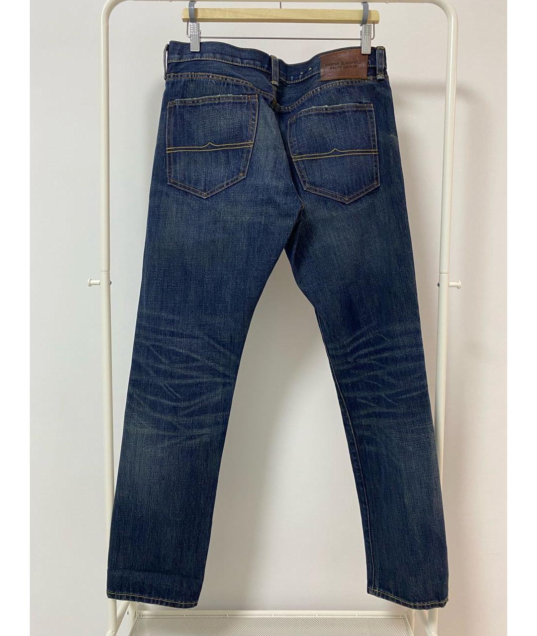 RALPH LAUREN DENIM & SUPPLY Синие прямые джинсы, фото 2