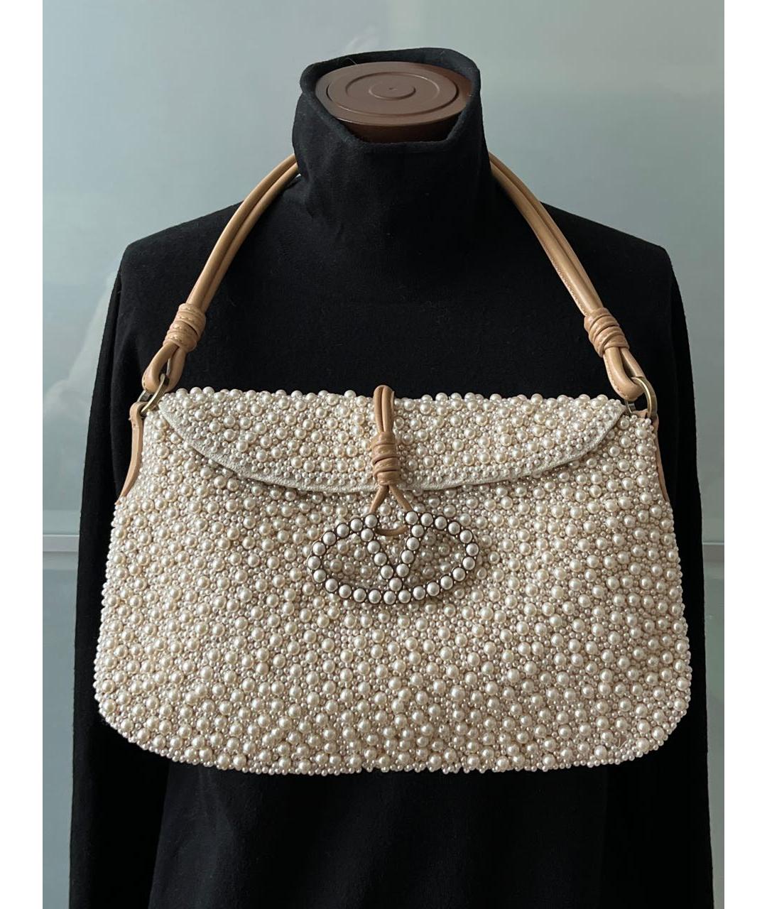 VALENTINO Белая сумка с короткими ручками, фото 8