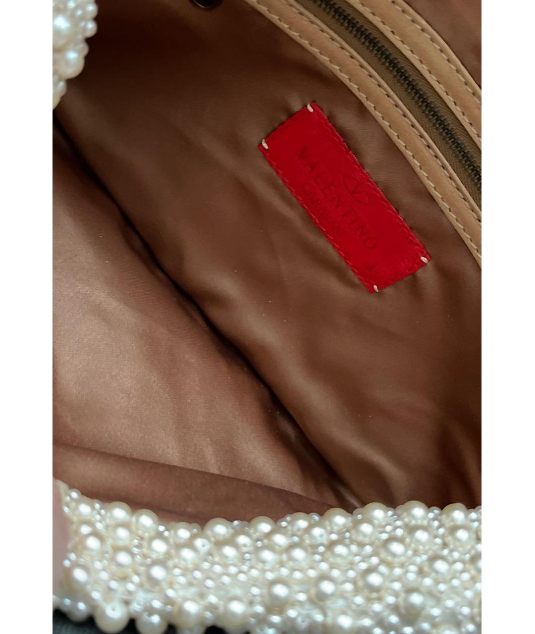 VALENTINO Белая сумка с короткими ручками, фото 4