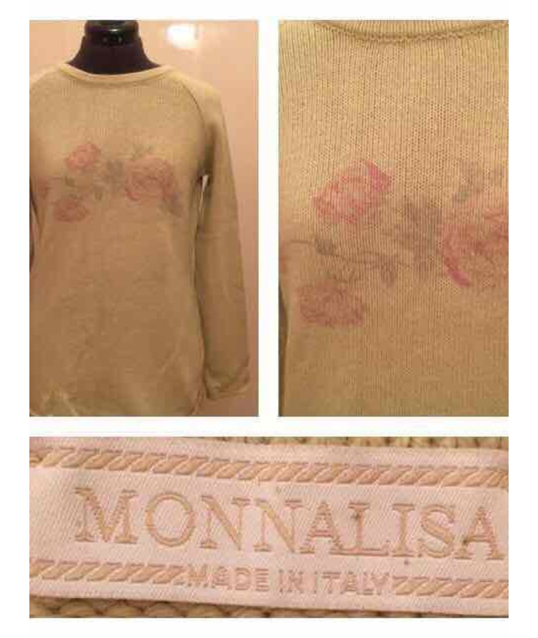 MONNALISA Зеленый джемпер / свитер, фото 3