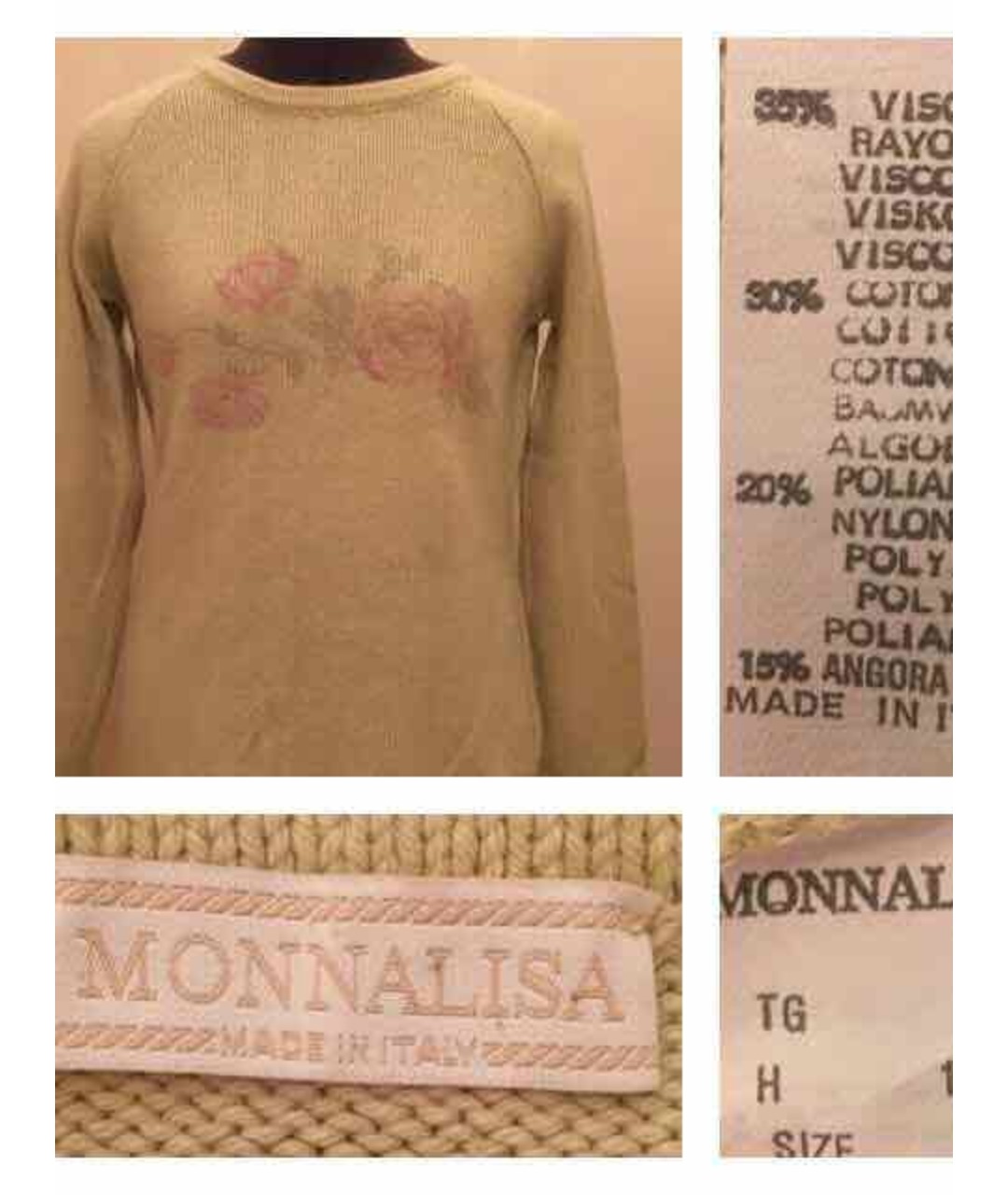 MONNALISA Зеленый джемпер / свитер, фото 4