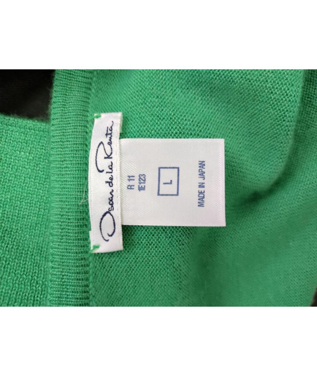 OSCAR DE LA RENTA Зеленый джемпер / свитер, фото 3