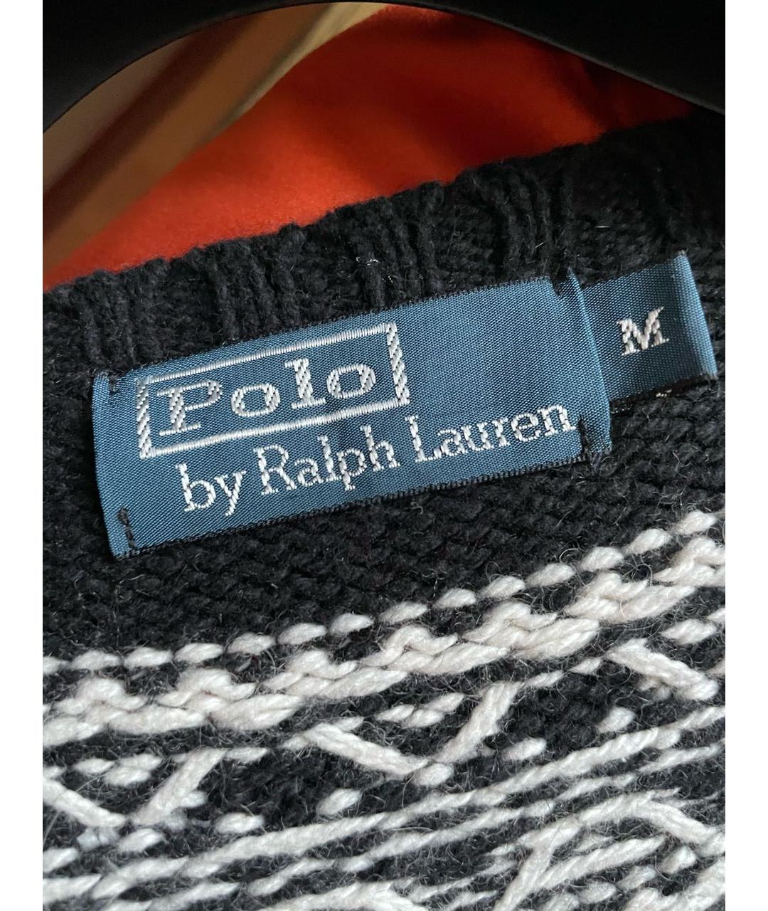 POLO RALPH LAUREN Черный хлопковый джемпер / свитер, фото 4