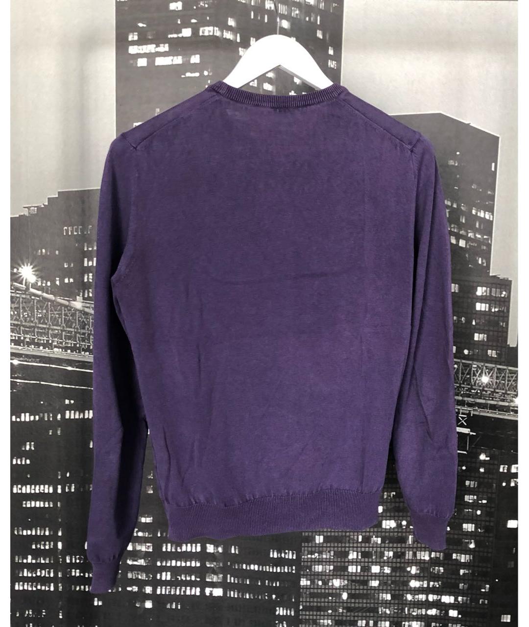GRAN SASSO Фиолетовый хлопковый джемпер / свитер, фото 2