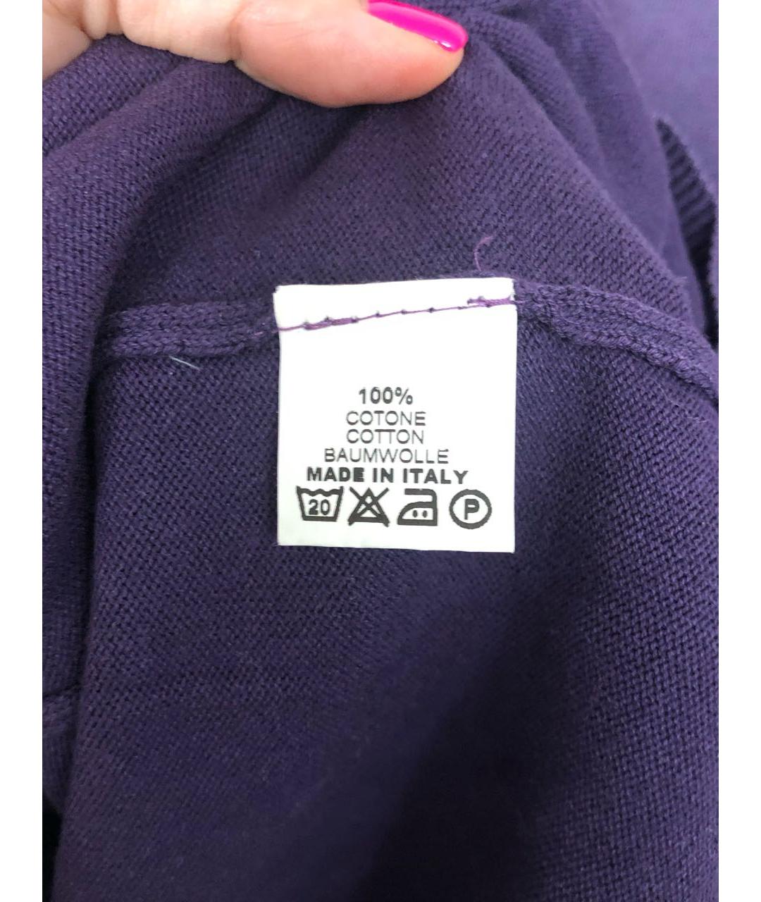 GRAN SASSO Фиолетовый хлопковый джемпер / свитер, фото 5