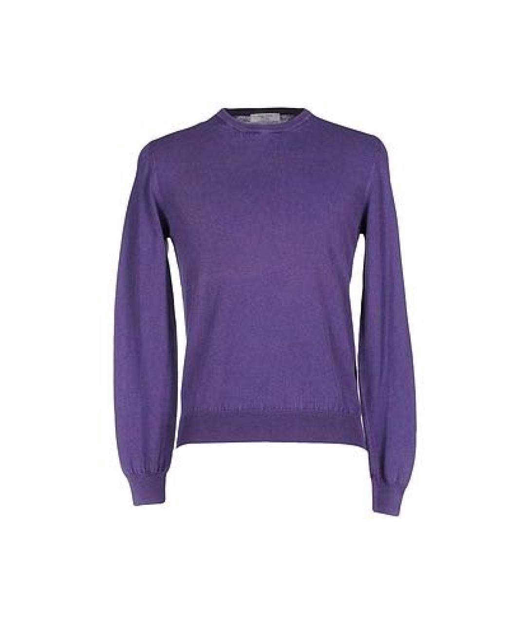 GRAN SASSO Фиолетовый хлопковый джемпер / свитер, фото 1