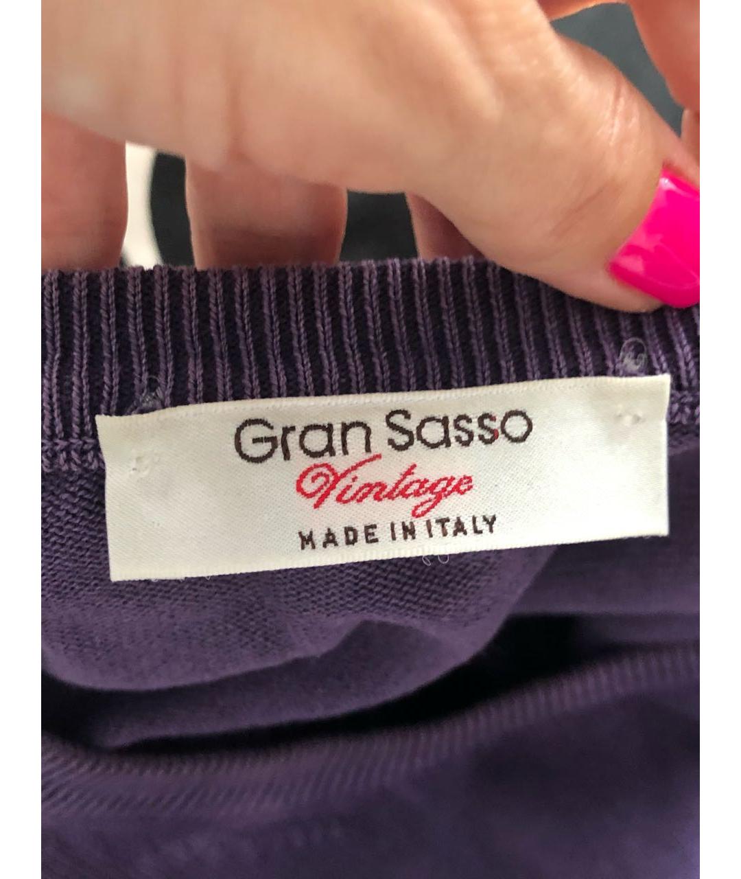 GRAN SASSO Фиолетовый хлопковый джемпер / свитер, фото 8
